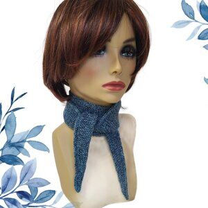 Sophie Scarf Classic Design Small Double Wrap Handmade Knitted Acrylic